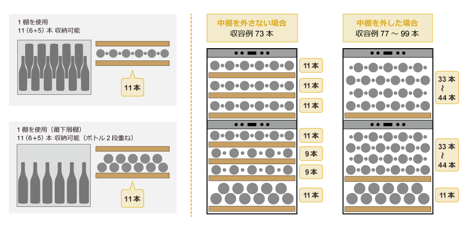 ワインボトル収容イメージ