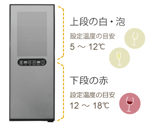 2層式12本入りワインセラー